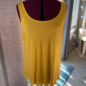 NWT Torrid yellow super soft tank top